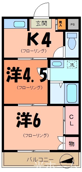 サンメゾンの間取り