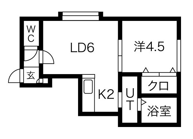 クラージュ16の間取り