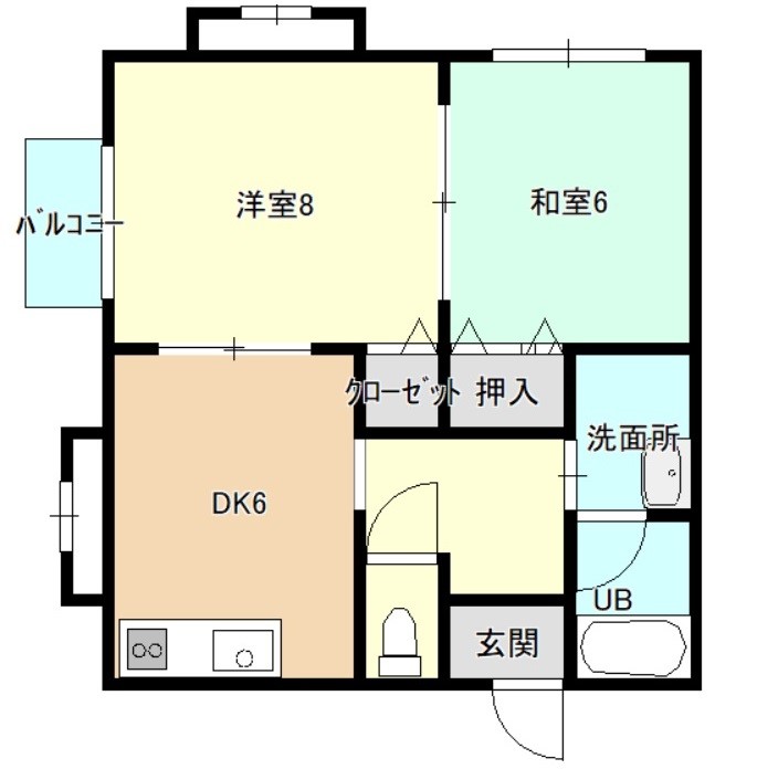 リバティ石神の間取り