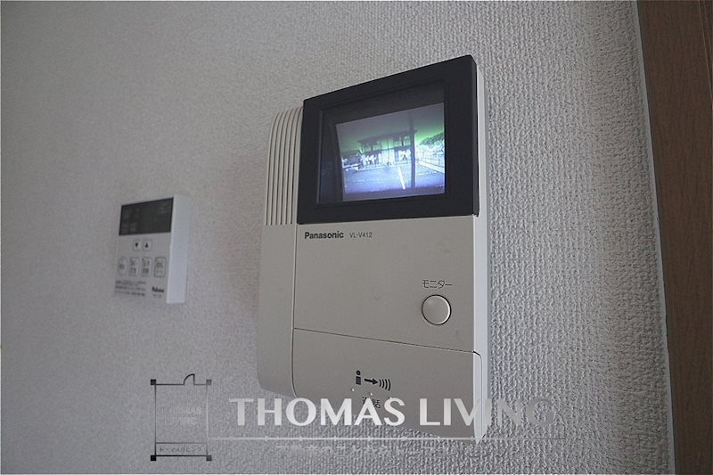 セキュリティ　モニター付きインターフォン。