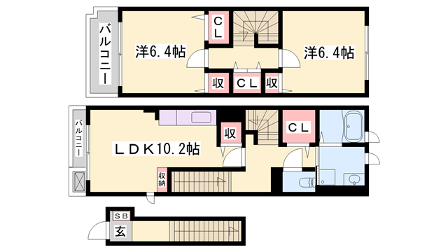 ロジュマンIIの間取り