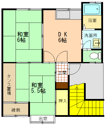 アーバンティ菅原Aの間取り