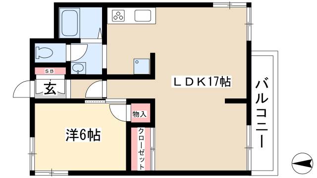 霞ヶ丘ハイツの間取り