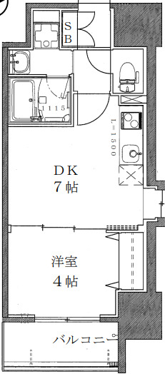 クリエイトビュー三宮磯上公園の間取り