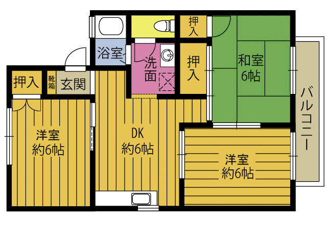 セジュ－ルサンセ－ムＡ棟の間取り