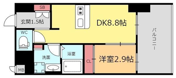 サザンクレスト七道シエルの間取り