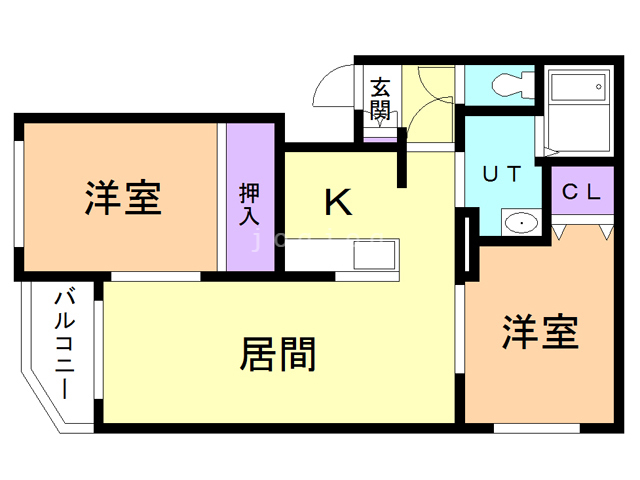 イーストサンIIの間取り