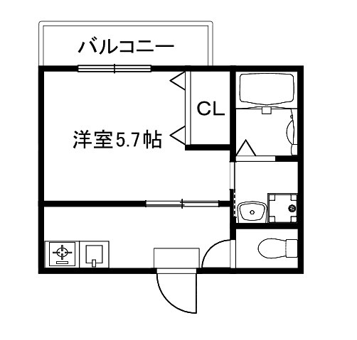 仮称）LUCIAZ一乗寺の間取り