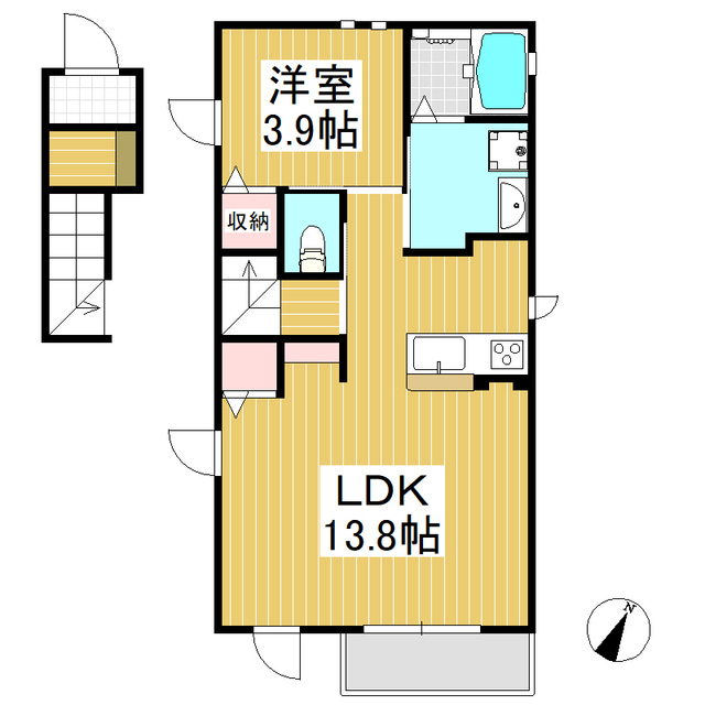 ブランシュ須坂の間取り