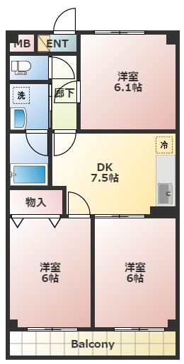 ハイランドパークの間取り