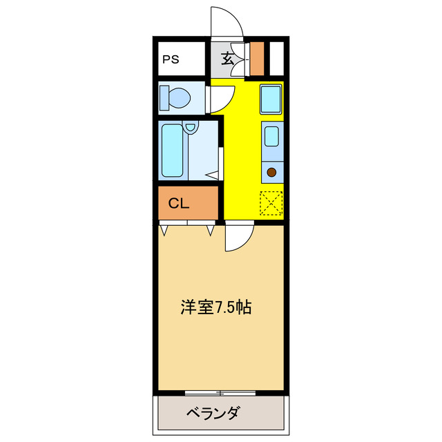 羽島郡笠松町桜町のマンションの間取り