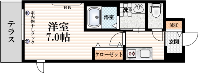 ＨｅｂｅｌＭａｉｓｏｎ北松戸の間取り