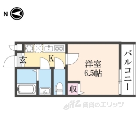 京都市東山区本町９丁目のアパートの間取り