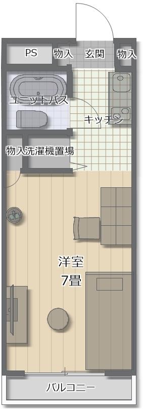 川崎市多摩区菅のマンションの間取り