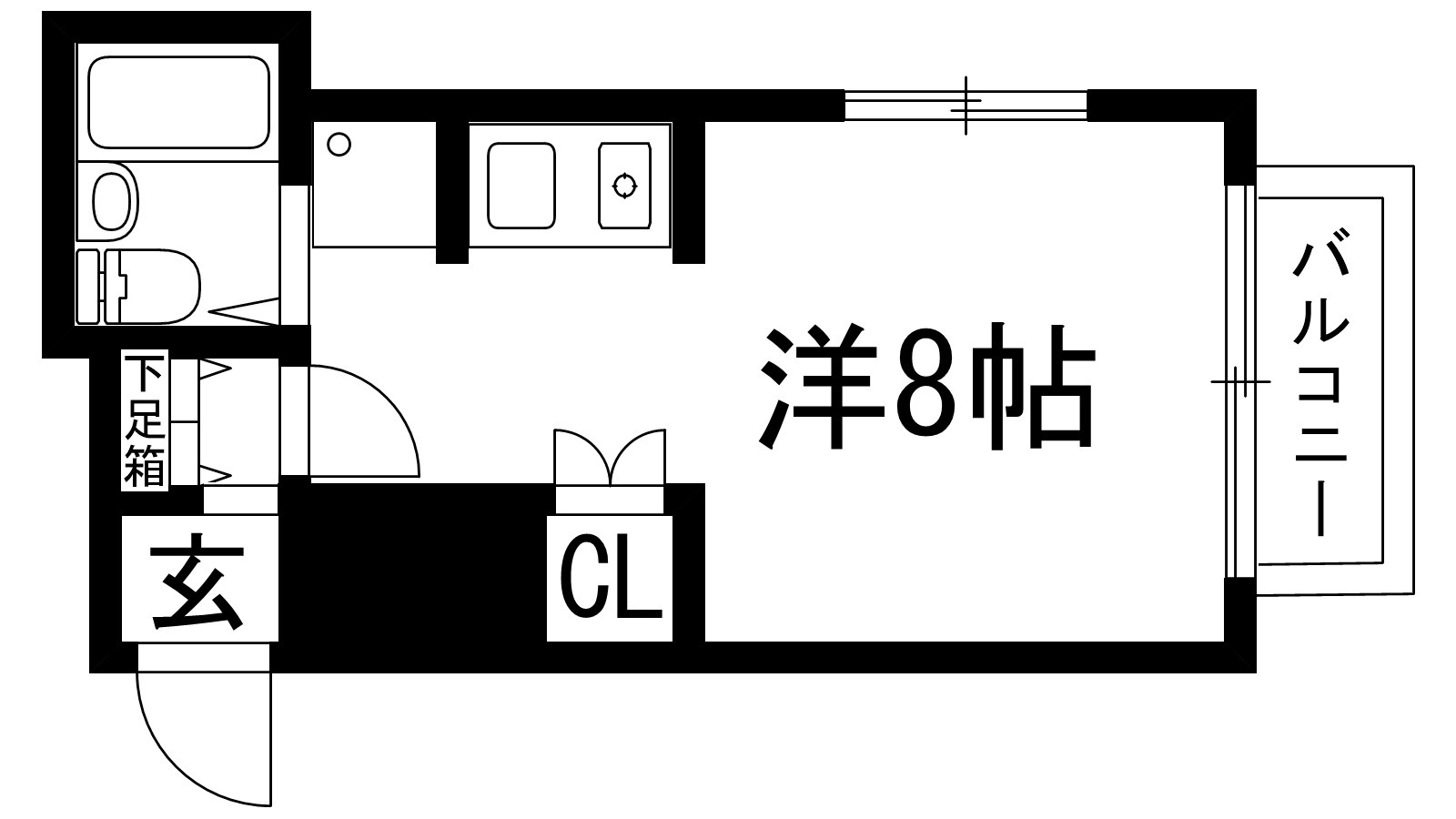 川西市出在家町のマンションの間取り