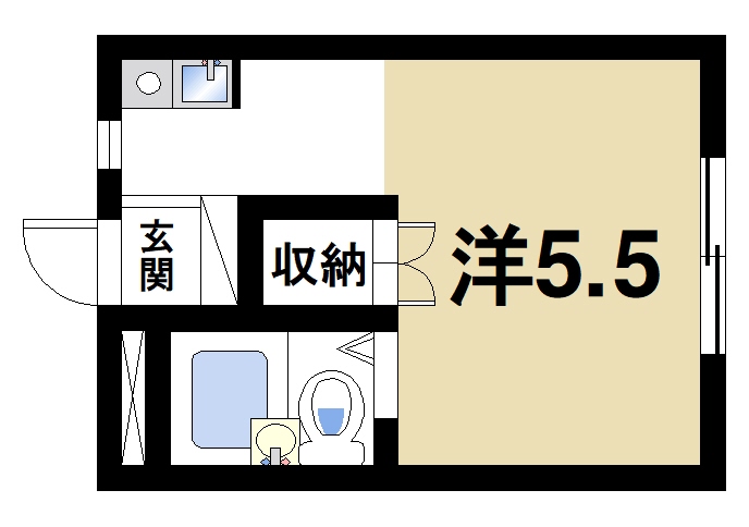 天理市杣之内町のアパートの間取り