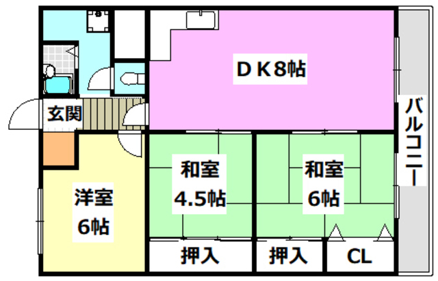 メゾン茨木の間取り