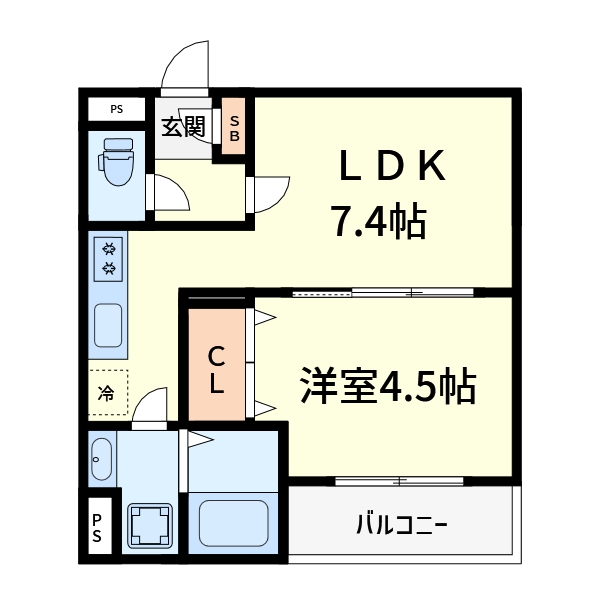 Flora高槻富田の間取り