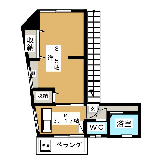 【コーポ国藤の間取り】