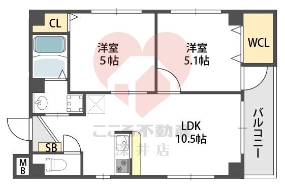 パークT’ホームズザビエルの間取り