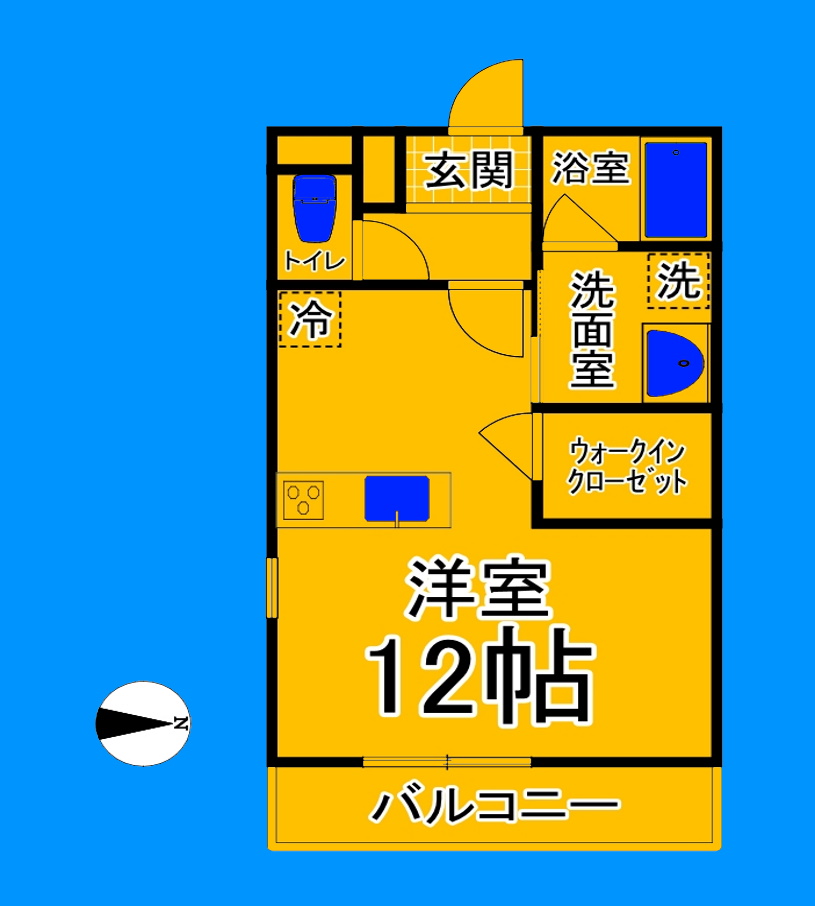 堺市堺区鉄砲町のマンションの間取り