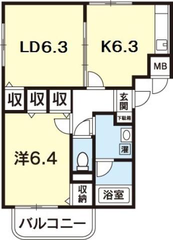 ブレイン佐古の間取り