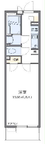 クレイノ志賀本通の間取り