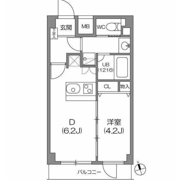 ガーラプレイス八幡山壱番館の間取り