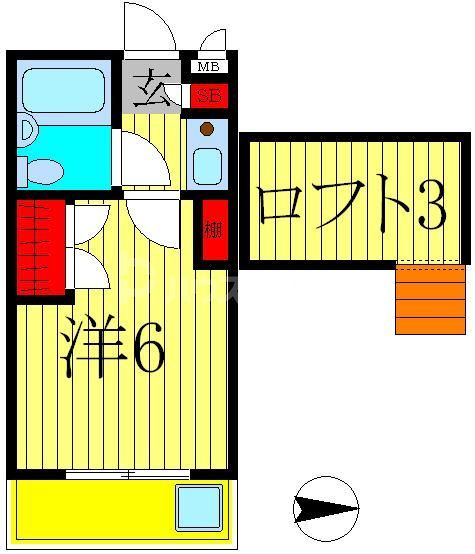 ジュネパレス我孫子第０５の間取り