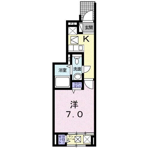 コリーヌ　Ｃの間取り