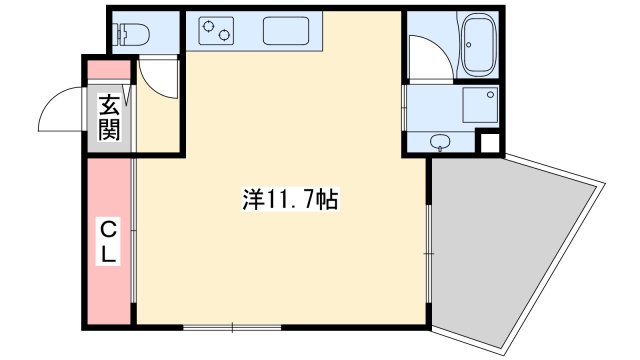 三島郡島本町桜井のアパートの間取り