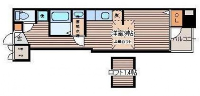 広島市中区小町のマンションの間取り