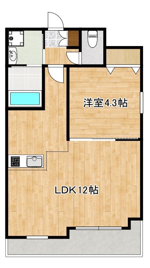 クロノス２八反田の間取り