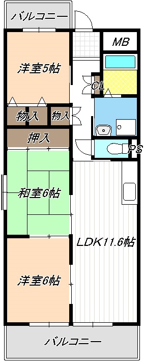 ポートシティ高木の間取り