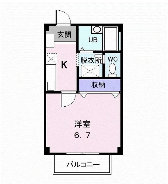 コーポラスさつきの間取り