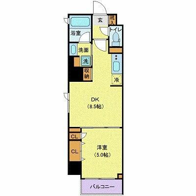 千代田区隼町のマンションの間取り