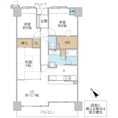 サーパス大町の間取り