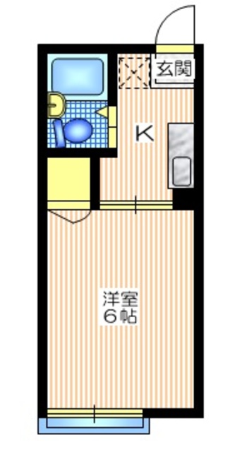 【シティハイム　ゼフィールの間取り】