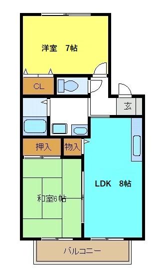 トリヴァンベール松川の間取り