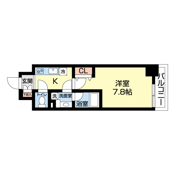 ＣＡＶＡＮＡ九条烏丸の間取り