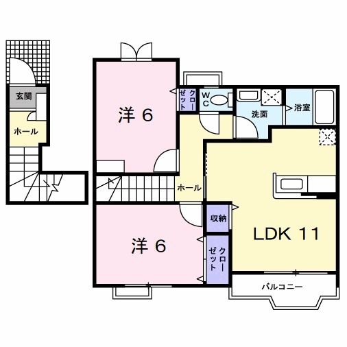 ソレーユ上曽根Ｂの間取り