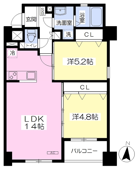 グランレーヴ佐賀駅前中央の間取り