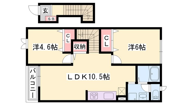 イチサンアベニューＡの間取り