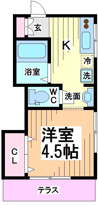 狛江市元和泉のアパートの間取り