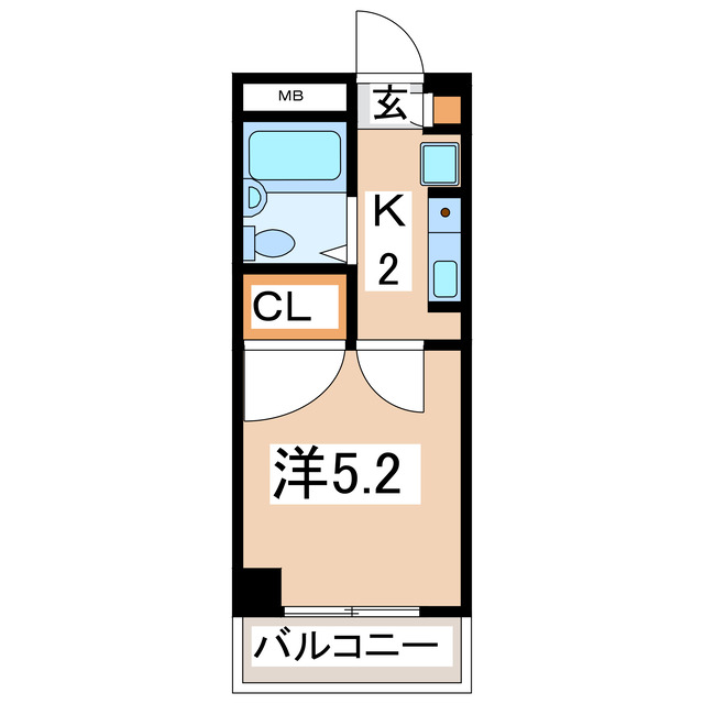 郡山市開成のマンションの間取り