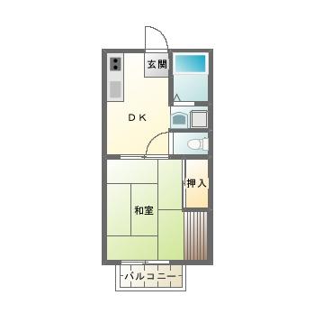 メゾン思水Ｂ棟の間取り