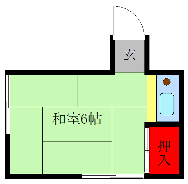 荒川区東尾久のマンションの間取り