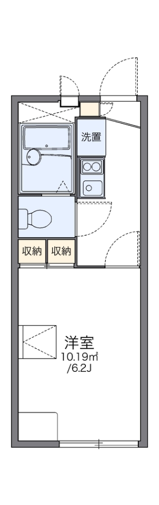 レオパレスプランタン弐番館の間取り