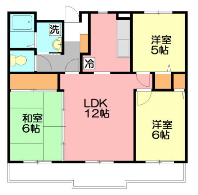 藤沢市渡内のマンションの間取り