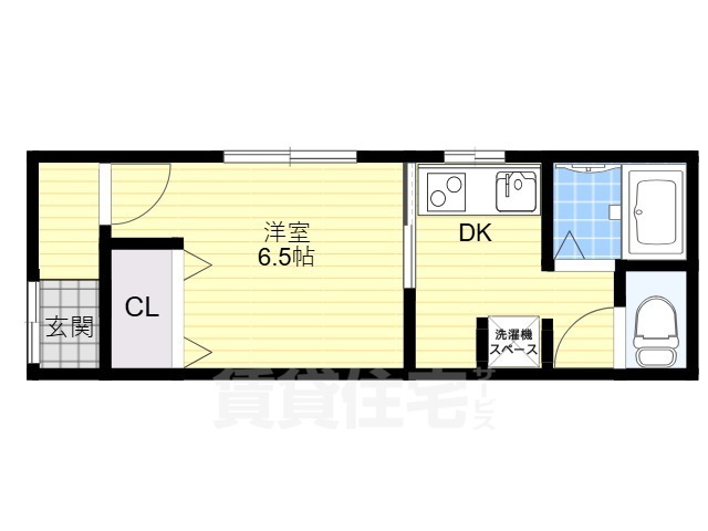 門真市松葉町のアパートの間取り